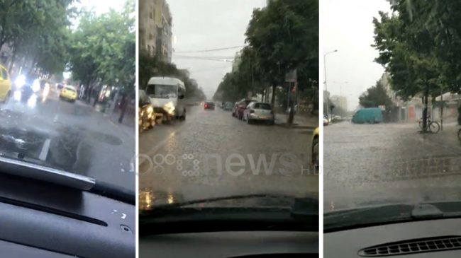 Shiu “përmbyt” Tiranën