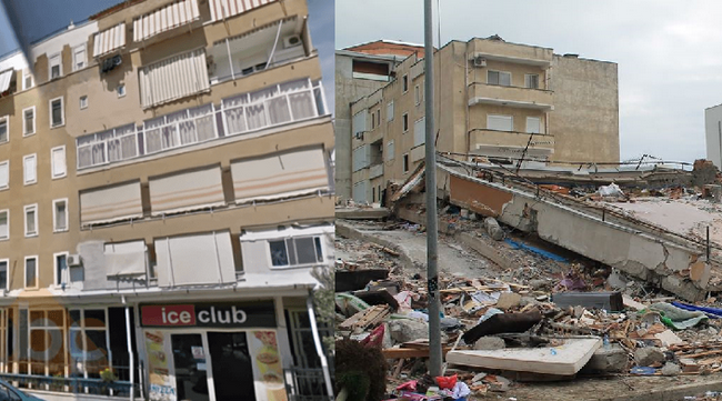 Durrës, dëmtoi pallatin që e shembi tërmeti…