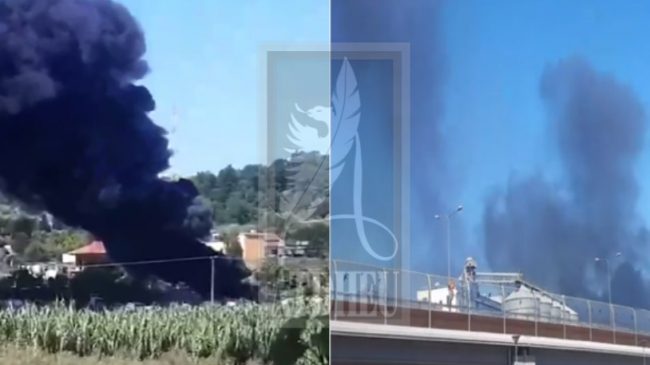 VIDEO/ Tiranë, zjarr i përmasave të mëdha…