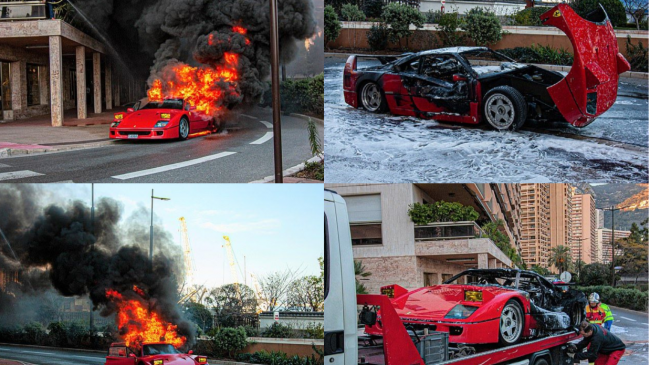 FOTOT/ Shpërthen në flakë Ferrari, 1.2 milionë…