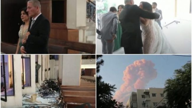 VIDEO/ Brenda kishës së Bejrutit ku po…