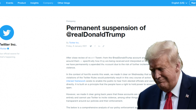 Twitter fshin përgjithmonë llogarinë e Trump, akuzohet…
