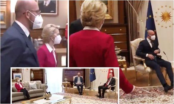 Erdogan dhe Michel tregohen ‘maskilistë’ me Ursula…