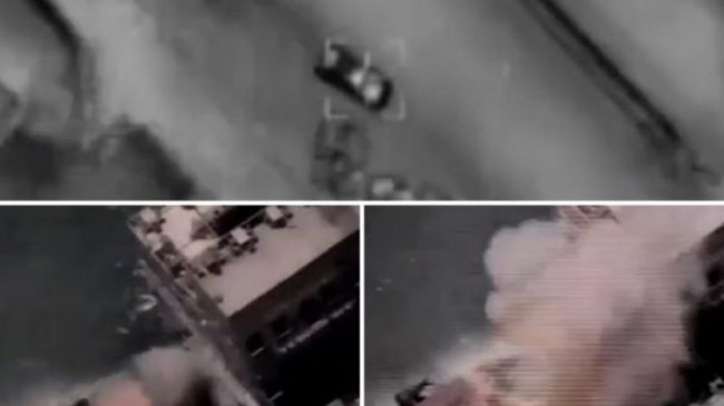 VIDEO/ Momenti kur dronet izraelitë shpërthejnë makinën…
