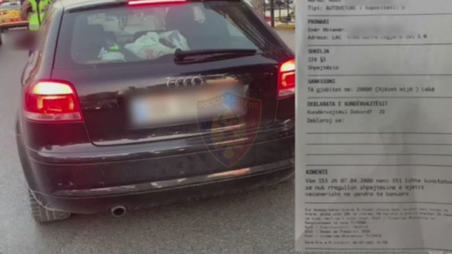 Në ‘Audi’ pa patentë, arrestohet i riu…