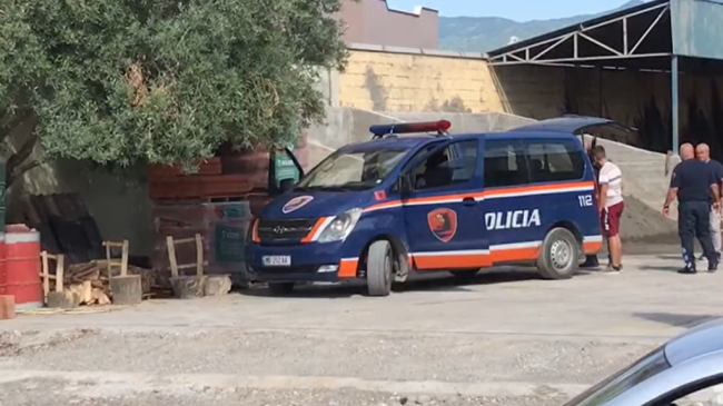 Pamjet/ Makina e policisë në Elbasan transporton…