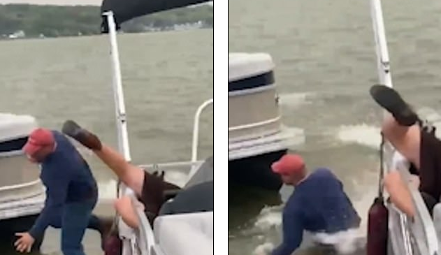 Burri rrëzohet nga varka dhe prish propozimin…