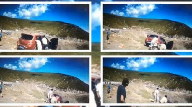 VIDEO/ Momenti kur vetura bie në humnerë…