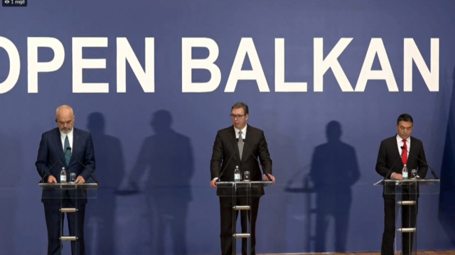“Open Balkan”, Shqipëria, Serbia dhe Maqedonia dalin…