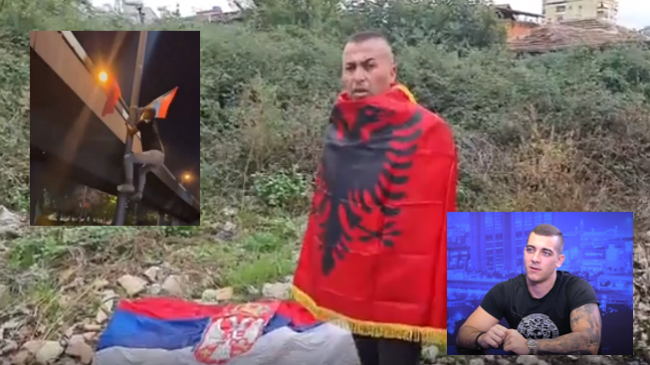 Serbët përdhosën flamurin shqiptar në Beograd, fieraku…