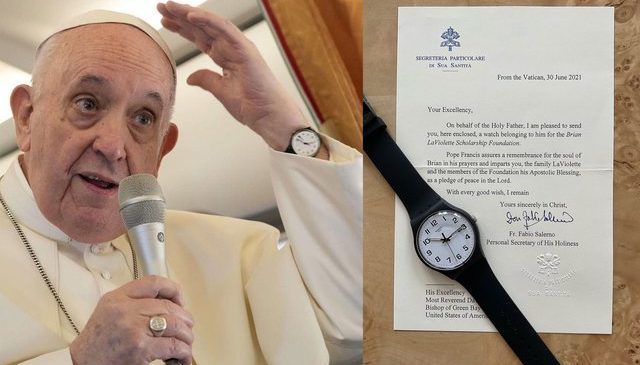Papa Françesku nxjerr në ankand orën 60…