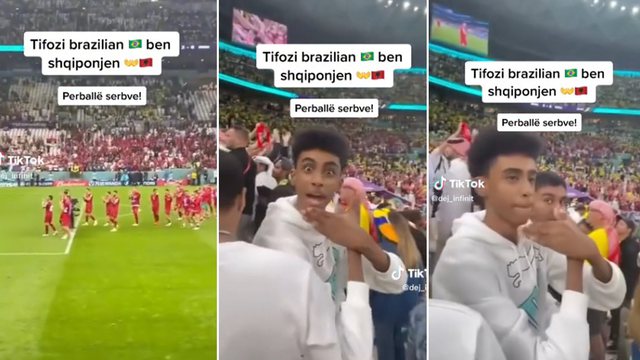 Provokacia?” Tifozi brazilian bën shqiponjën para futbollistëve…