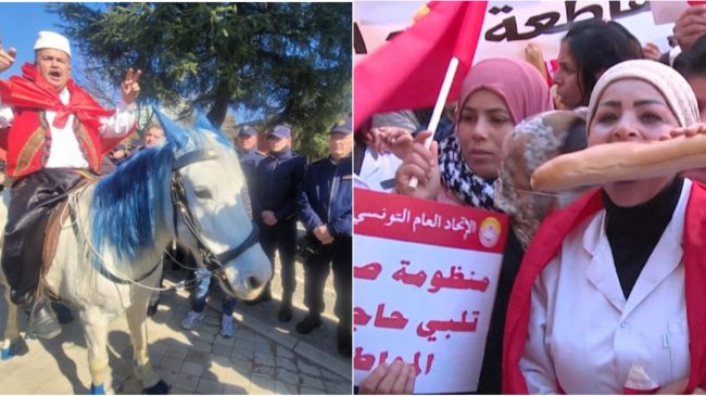Në Tunizi protestojnë për ‘bukën e gojës’,…