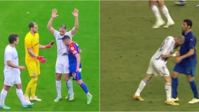 Taulant Xhaka “imiton” Zidane, godet me kokë…