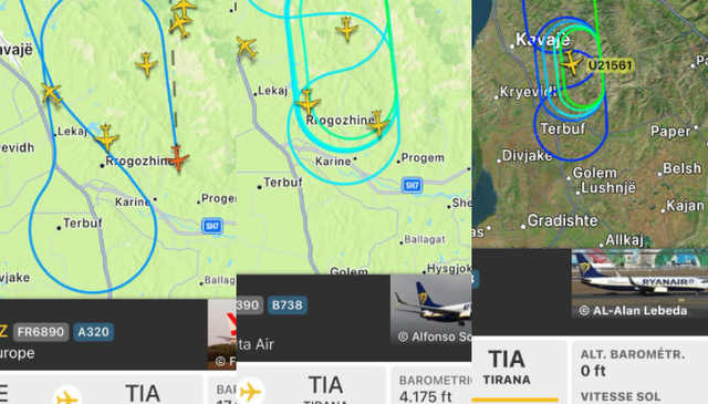 Çfarë po ndodh në Rinas? Aeroplanët rrotullohen&hellip;