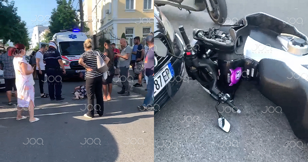 Motori me shenjën e djallit përplas gruan&hellip;
