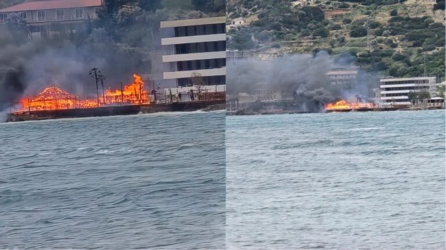 Digjen dy beach-bare dhe një restorant në&hellip;