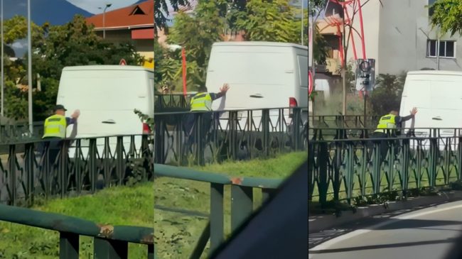 Polic rrugor në Tiranë ndihmon qytetarin, shtyn&hellip;