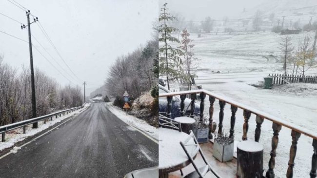Dëbora e parë në Korçë, zbardhen fshatrat&hellip;