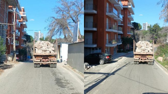 Kamioni me gurë dhe pa sponde sfidon&hellip;