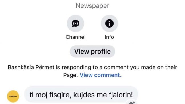 Portali i kryebashkiakes së Përmetit: Ti moj&hellip;