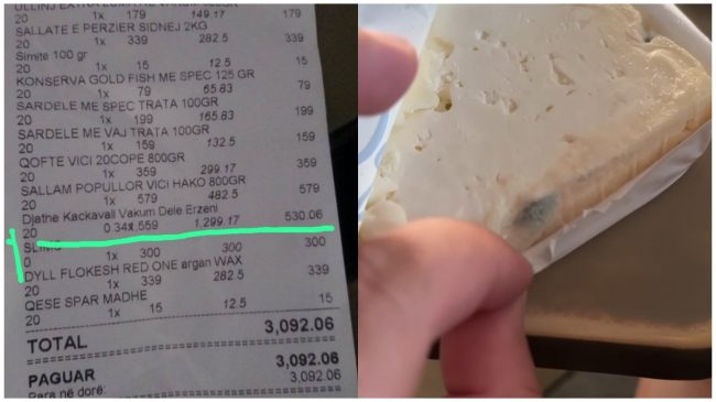 Djathi i bardhë Erzeni gjithë myk, SPAR&hellip;