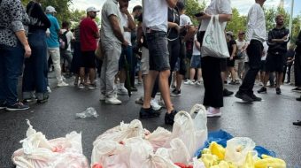 Protestuesit me domate speca dhe vezë para&hellip;