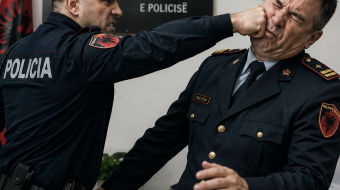 Polici bashkiak i bie me grusht shefit