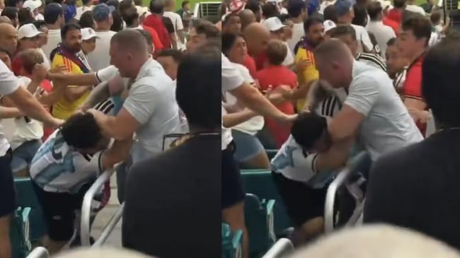 Sherr në tribunat e Botërorit, plas grushti&hellip;