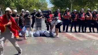 Protestuesit mbledhin plehrat e hedhura gjatë tubimit&hellip;