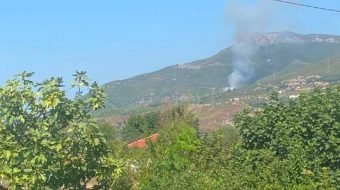 Zjarr në Milot, flakët përhapen rreth zonës