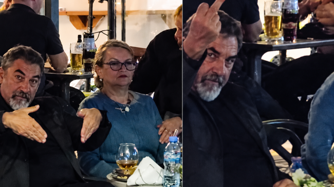 Bledi Çuçi përshëndet popullin me gishtin e&hellip;