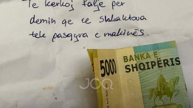 I dëmtoi pasqyrën, por la në xham&hellip;