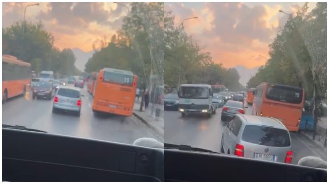 “Autobusat e linjës parkojnë në mes të&hellip;