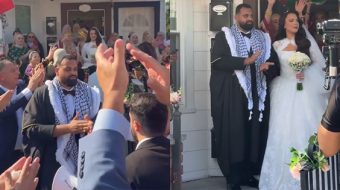 Vajza shqiptare kurorëzon dashurinë me djalin palestinez