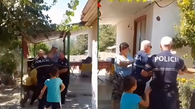 Policia merr zvarrë kryefamiljarin në sy të&hellip;