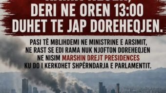 “Jep dorëheqjen deri nesër, ose ndryshe…”, studentët&hellip;