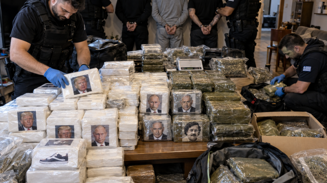 347 kg drogë me fytyrat e Trump,&hellip;