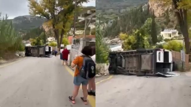 U rrokullis tre herë, autobusi me shqiptarë&hellip;