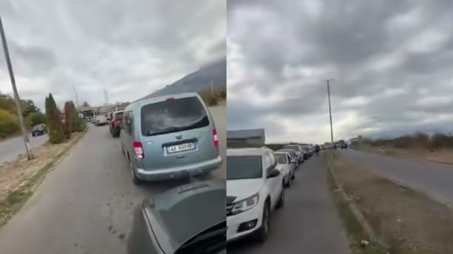 Radhë të gjata në pikën kufitare të&hellip;